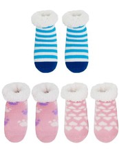 Infant Baby Toddler Extra Thick Thermal Fleece-lined Knitted Non-skid Crew Socks