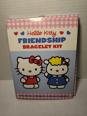 HELLO KITTY FRIENDSHIP BRACELET KIT: COLORFUL STRINGS & By Sanrio VERY RARE