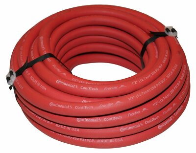 Continental CONTITECH 1/2-Inch x 50-Feet Rubber Air Hose Made in USA