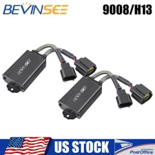 BEVINSEE H13 LED Headlight Bulb Canbus Anti Flicker Resistor Canceller Decoder