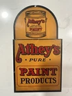 Vintage ATHEY’S PAINT Tin sign Wall Pocket Brochure Holder Original 1950’s Rare!