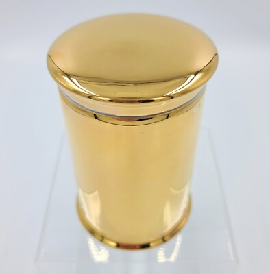 De Paris France Gold Porcelain Jar Trinket Box