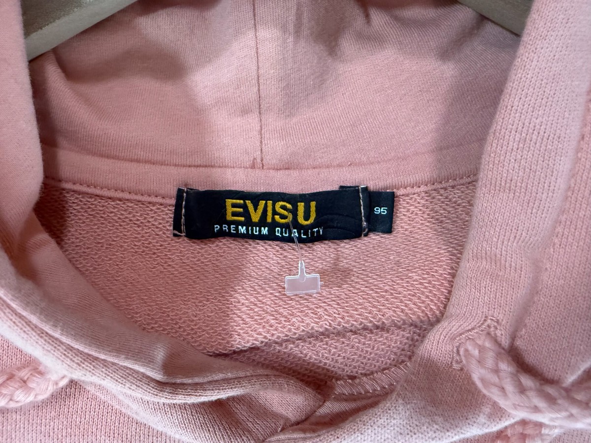 EVISU Hoodie Cotton Orange Men Size 95 / M US Color pink NWOT | eBay