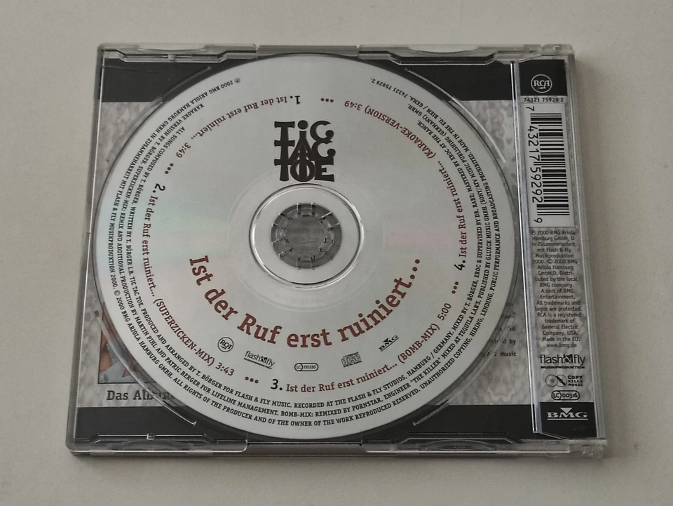 Tic Tac Toe - Ist der Ruf erst ruiniert... - Maxi-CD - Bild 2 von 2