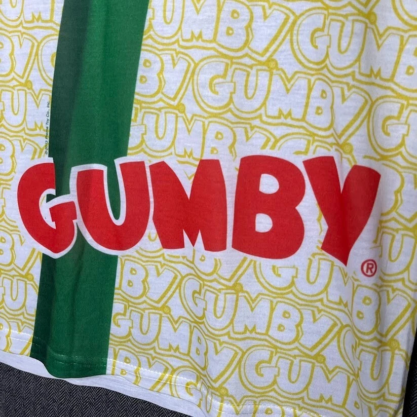 Camiseta LogoVision Para Hombre Mediana Multicolor Gumby Estampado Completo Exterior Foto 4 de 4