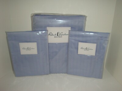 Robert Graham Herringbone Queen Duvet Cover Standard Shams Set Iris