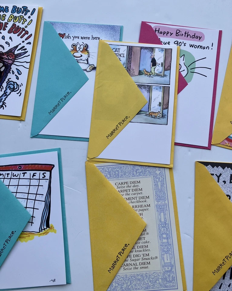 Vintage Lot Of 20 Carlton Cards Marketplace  Greeting Cards New Birthday & More - Image 4 of 4