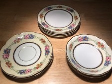 Theodore Haviland Limoges Normandy France Set of 12 plates Bone China Vintage
