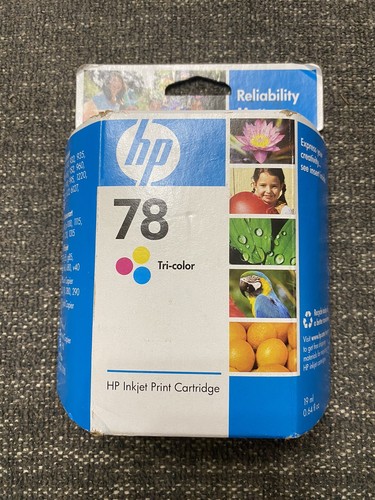 New Sealed Genuine HP 78 Tri-Color Ink Print Cartridge Expired 2010 ...