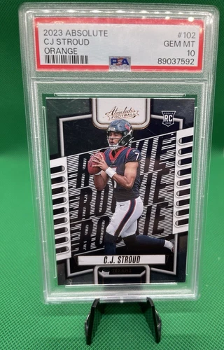 2023 Absolute CJ Stroud #102 PSA 10 Gem Mint Houston Texans RC QB Rookie Card