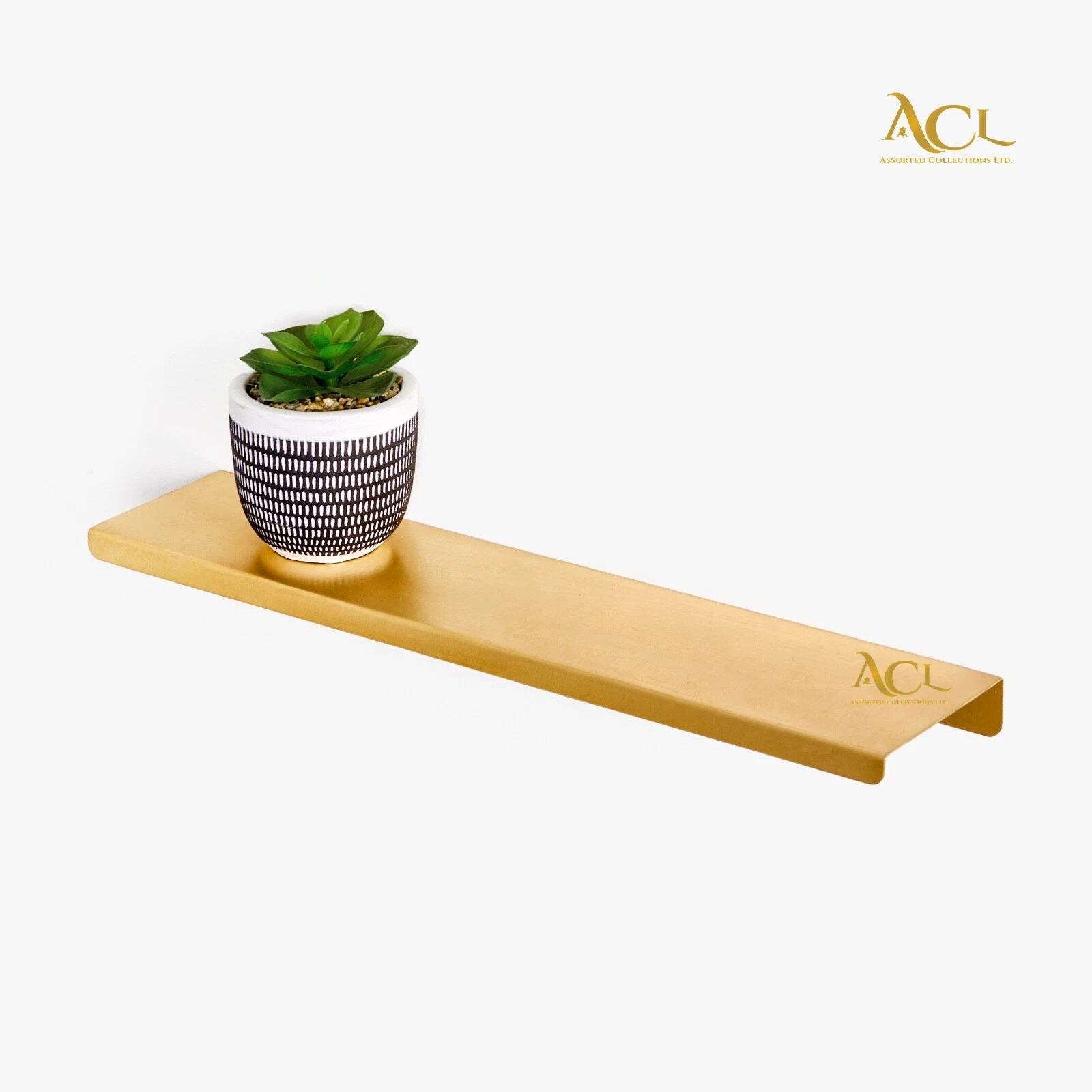 Wall Mounted Shelves Floating Shelf Brass Book Shelves Wall Shelf Unit 60 x 10cm
Opens in a new wind