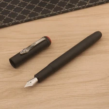 jinhao snake fountain pen metal matte black Stationery Office School Supplies