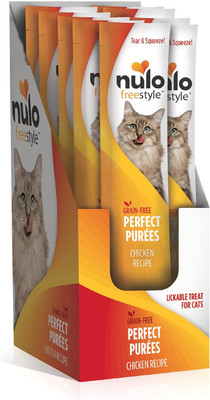 Freestyle Grain-Free Perfect Purees Premium Wet Cat Treats, Squeezable Meal Topp