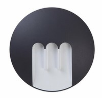 "Led Alu AußEnwandleuchte \"Mask\" Anthrazit 23,5X4,8Cm Lutec 1871-GR Eco-Light"
