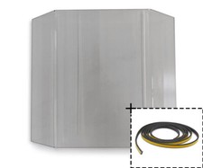 Sichtscheibe für Caminos Karat Kaminofen Ersatzteil Kaminscheibe