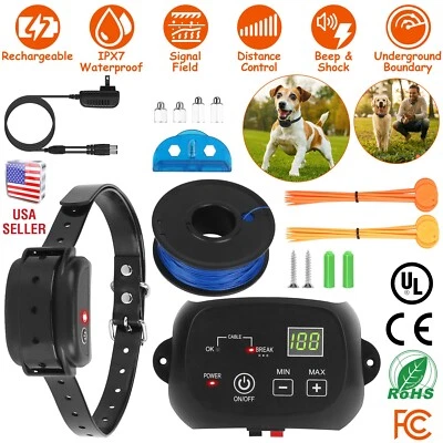 IMOUNTEK Dog Fence System Rechargeable Pet Containment System Underground Fence/Receiver