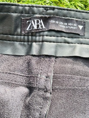 Zara Women's Trousers Size XS Suede Inside From Smoke Free Home - Picture 4 of 4