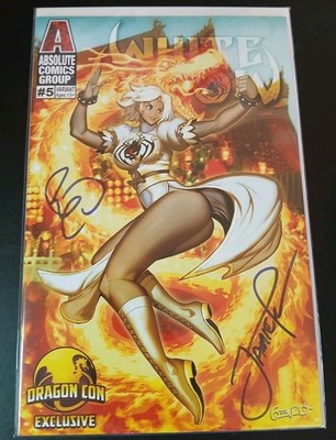 WHITE WIDOW #5 GENZO DRAGONCON SIGNED BY JAMIE TYNDALL BENNY POWELL W/ COA