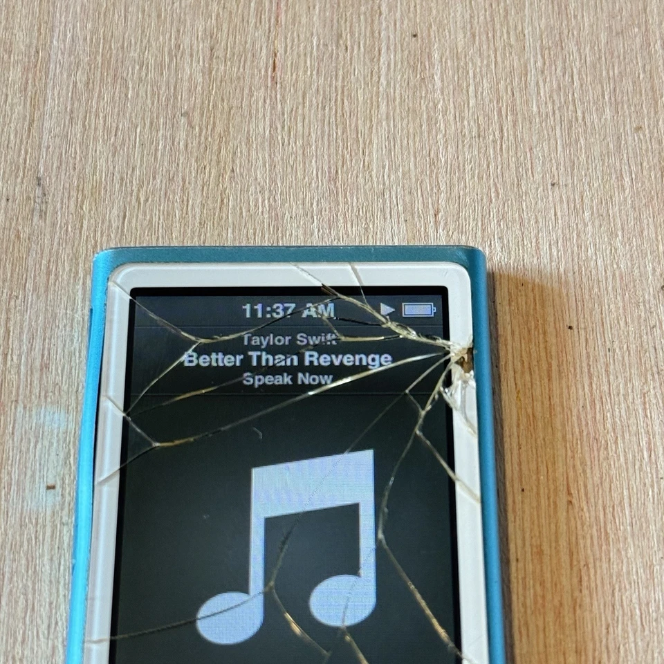 iPod Nano 7ª Generación Azul 16 GB Modelo: A1446 con 2362 Canciones/Cargador Probado Buena Leer Negro Foto 2 de 4