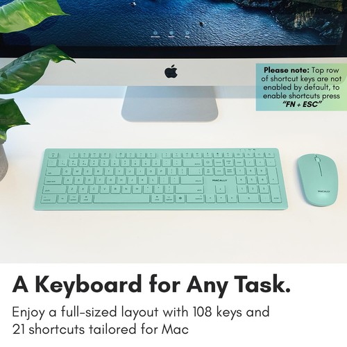 Wireless Keyboard and Mouse Combo for Mac mini/Pro, iMac, MacBook, iPad, iPho... - Picture 4 of 6