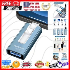 256GB USB Flash Drive for Phone and Pad, Photo Stick High Speed External USB ...