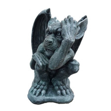 Deko Figur Statue Skulptur 38 cm FIguren Statuen Skulpturen Neu Drachen Troll G1