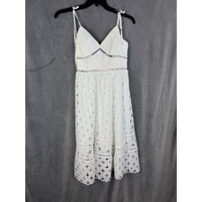 Bardot Louisiana Lace Dress Size 4 XS Ivory Floral Midi Cocktail Bridal NOS