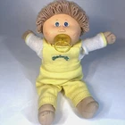 Vtg 1985 Cabbage Patch Kids Boy Doll HM6, Wheat Loops, Blue Eyes, Pacifier