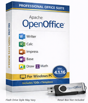 #ad Open Office Software Suite for Windows USB Word Processing Home amp; Office $15.99