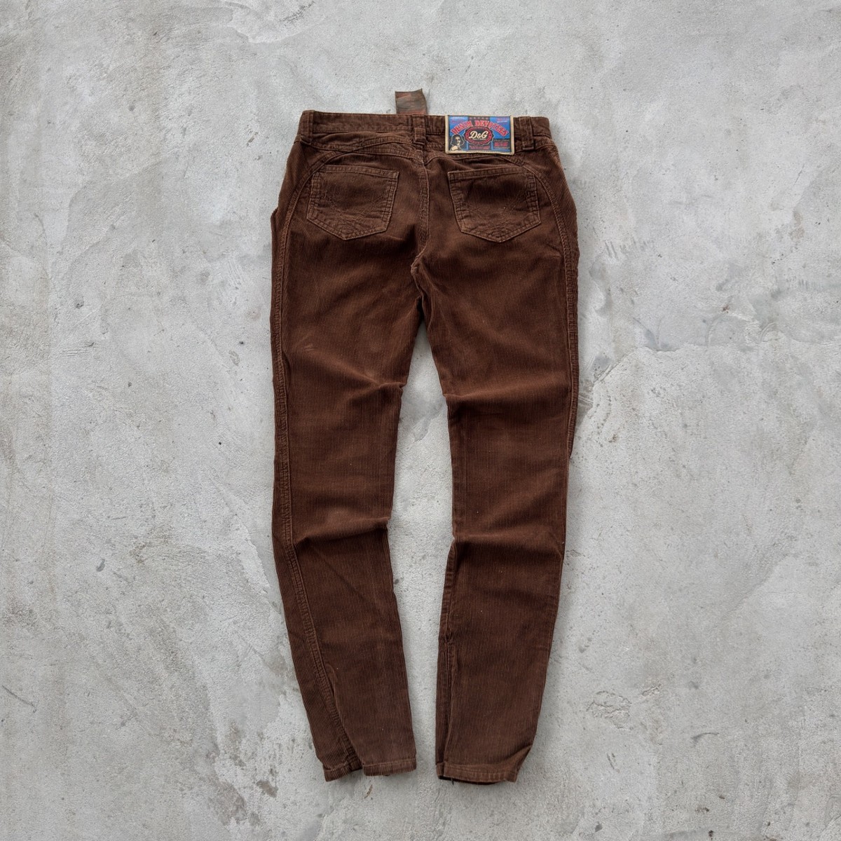 Vintage D&G Dolce & Gabbana Brown Corduroy Trousers Archive Wonder