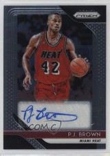 2018-19 Panini Prizm Signatures PJ Brown #S-PJB Auto 3o8