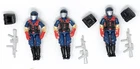 GI JOE ARAH Cobra Viper Figures (3) 1986  complete Army Builder Vintage