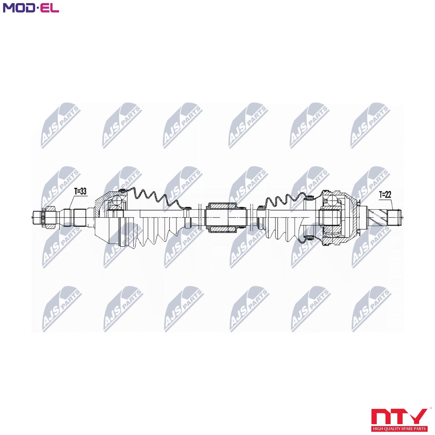 DRIVE SHAFT NPW-PL-125 FOR OPEL MERIVA/B/VAN/MPV A14/B14XER 1.4L 4cyl - Image 6