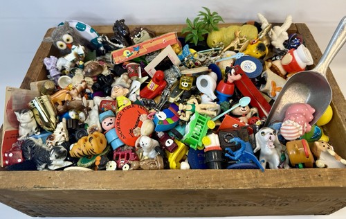 Vintage Trinket, Toy, Figurine Mystery Grab Bag I Spy Scoop Bulk Lot: 50 Pieces