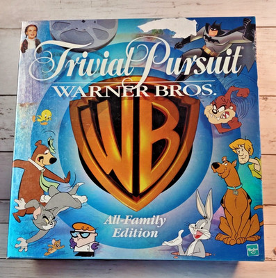 Trivial Pursuit Warner Bros All-Family Edition Hasbro 100% Complete