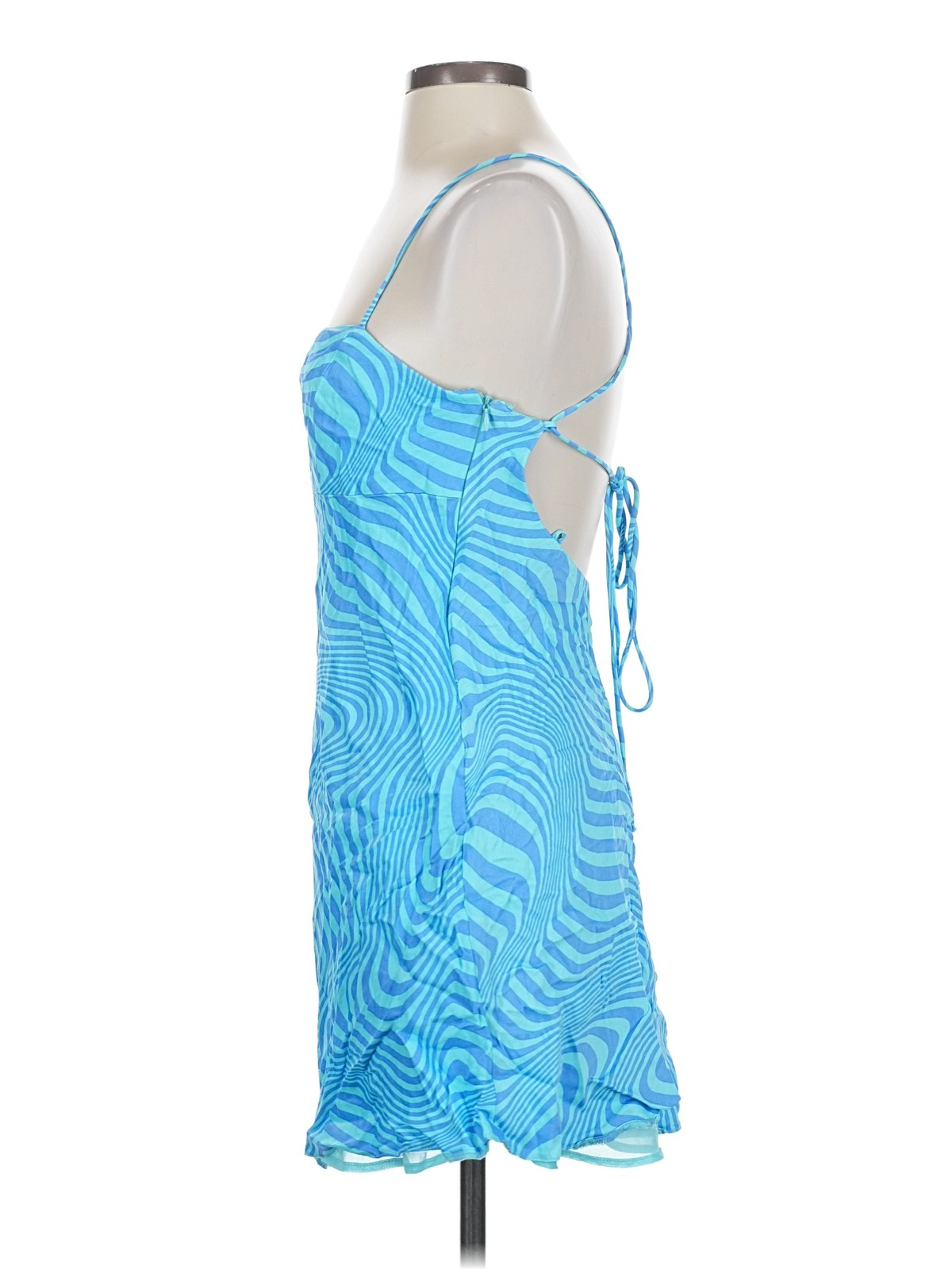 Zara Women Blue Cocktail Dress S thumbnail 4