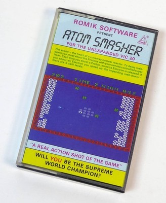 Commodore VC 20 VIC 20 -- ATOM SMASHER (Romik) -- TAPE