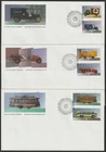 CANADA 1994 HISTORIC PUBLIC SERVICE VEHICLES 3 FIRST DAY COVERS SET !! M141
