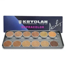 Kryolan SupraColor Foundation Palette 12 Color (FS)