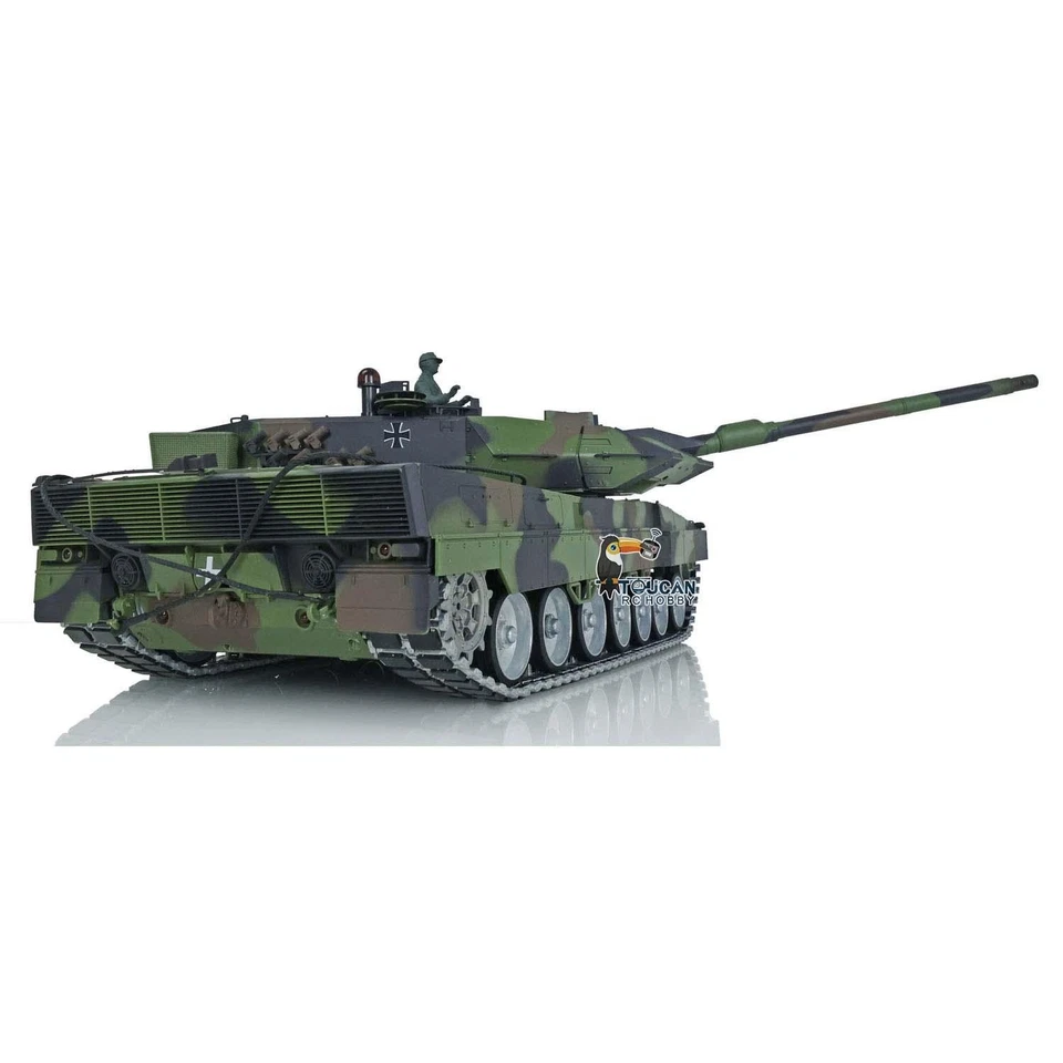 Henglong 1/16 7.0 RC Tanks 3889 Leopard2A6 W/ Rubbers Barrel Recoil Metal Track - Image 4 of 4