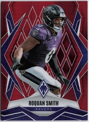 2025 Panini Phoenix Football Red Hyper Roquan Smith #96