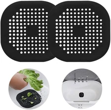 2 Pack Drain Cover Hair Catcher Pad, Silicone Tube Trap Shower with Sucker for B