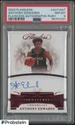 2020-21 Panini Flawless Ruby Anthony Edwards RC Rookie ON CARD AUTO 11/15 PSA 9