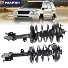 Pair Front Struts W Coil Spring For 2003 - 2005 Honda Pilot 01 - 02 Acura Mdx