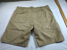 Carhartt Rugged Professional Work Shorts Workwear 103111-253 Mens Tan 38 6310