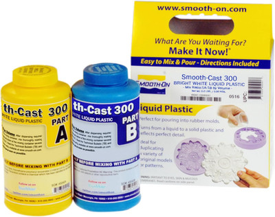 Smooth-Cast 300 Bright White Liquid Plastic Casting Resin, Low Viscosity, Pint