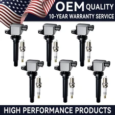 6X Ignition Coil + 6X Iridium Spark Plug for Suzuki Grand Vitara 2.7L V6 UF562