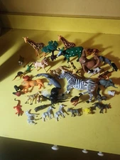 Lot Of 30+ Plastic Jungle Animals  Figures Safari Ltd Zoo Mix