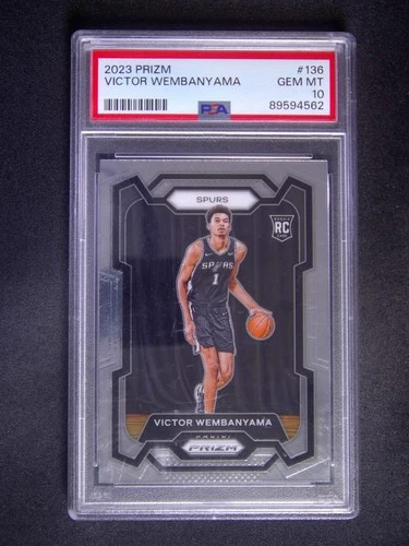 2023-24 Panini Prizm Victor Wembanyama #136 RC Rookie PSA 10