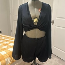 Blue Long sleeve romper PLT size 8